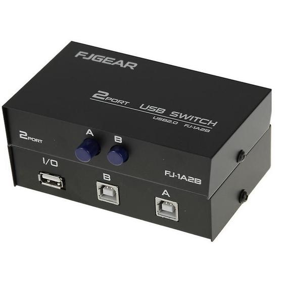 Imagem de Interruptor de dados USB de 2 portas Wokex (preto)