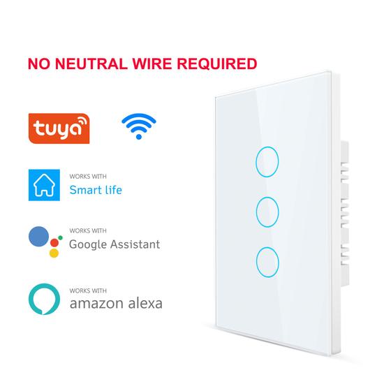 Imagem de Interruptor de Luz Inteligente 1 Gangue - Controle Remoto via Alexa, Tuya App e 433RF