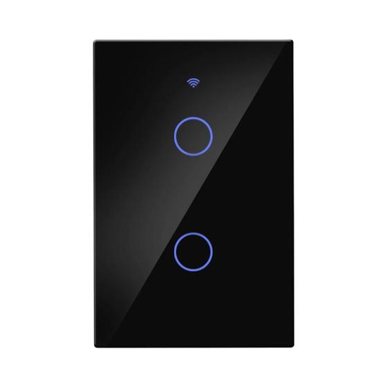 Imagem de Interruptor de Luz Inteligente Touch - Painel de Vidro à Prova de Fogo - ZigBee com Fio Neutro