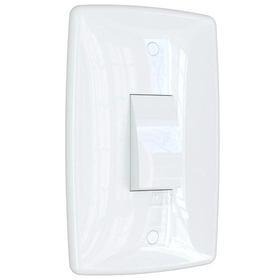 Imagem de Interruptor de Luz Paralelo Three Way Vertical Branco Finesse+ B.lux