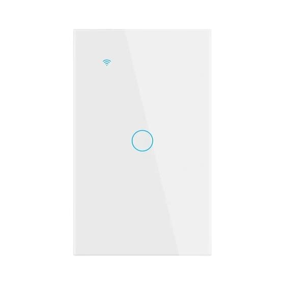 Imagem de Interruptor de Luz Wi-Fi Inteligente com Fio Neutro - Interruptor de Toque para Parede