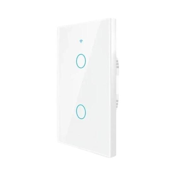 Imagem de Interruptor de Luz Wi-Fi Inteligente (EUA/120V) - Painel de Toque 1/2/3 Gangues - Compatível com Alexa e Google Home