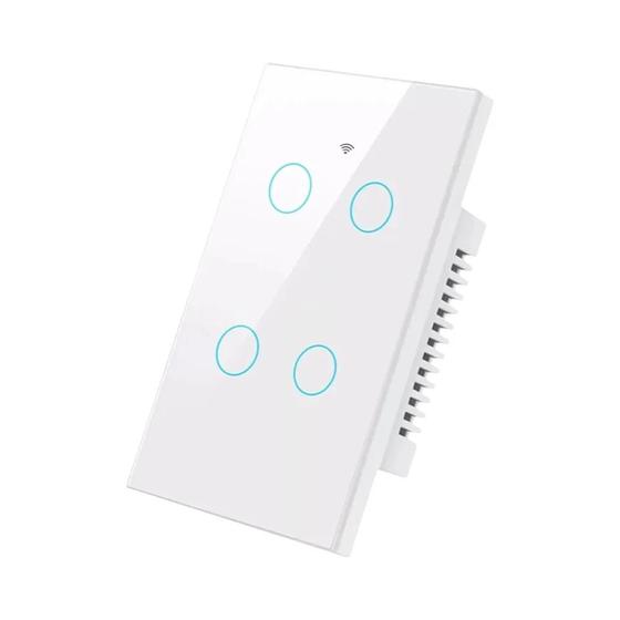 Imagem de Interruptor De Parede Inteligente WiFi Bluetooth Touch Light Painel Dos EUA Sem Fio Neutro Alexa