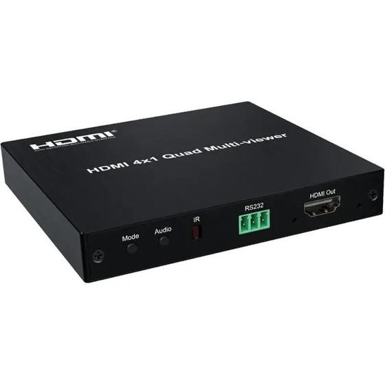Interruptor de Vídeo HDMI Quad 4 Portas Full HD 1080P 60Hz - Sfx Imagem de Interruptor de Vídeo HDMI Quad 4 Portas Full HD 1080P 60Hz