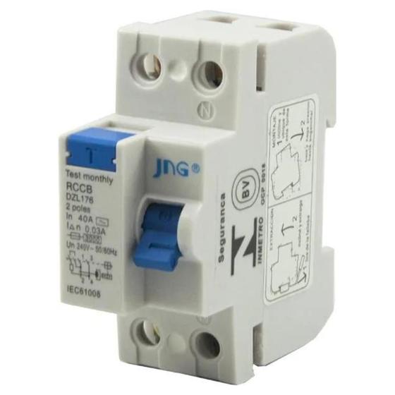 Imagem de Interruptor Diferencial DR 2p Bipolar 40A 30mA - Jng
