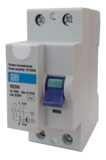 Imagem de Interruptor Diferencial Residual Bipolar (2p) 25a 30ma Rdws