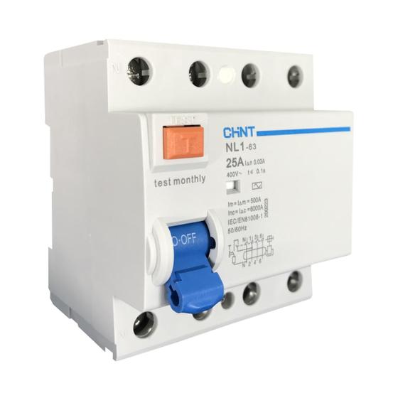 Imagem de Interruptor Diferencial Residual  NL1-63 4P 25A 30mA  Chint