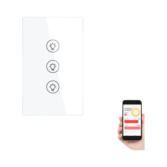 Imagem de Interruptor Dimmer Inteligente Zigbee - Controle Multi-gangue via Tuya, Alexa e Google