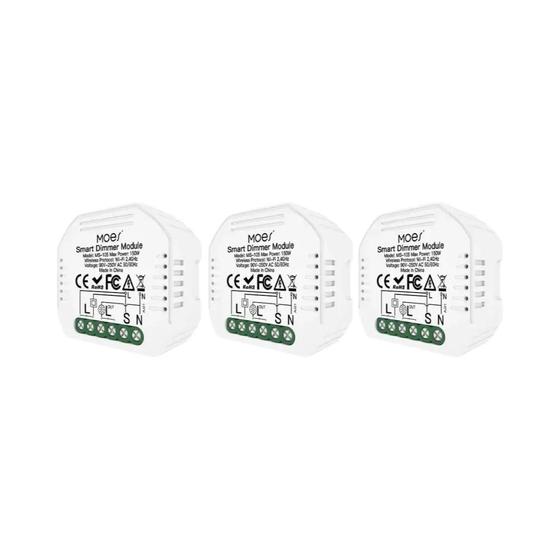 Imagem de Interruptor Dimmer LED WiFi Inteligente 1/2 Vias DIY Compatível Com Alexa Google Home Tuya Smart