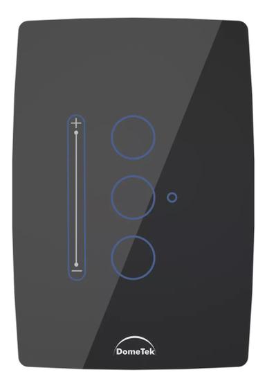 Imagem de Interruptor Dimmer Wifi Inteligente Slide Touch 3 Botões 4x2 Preto
