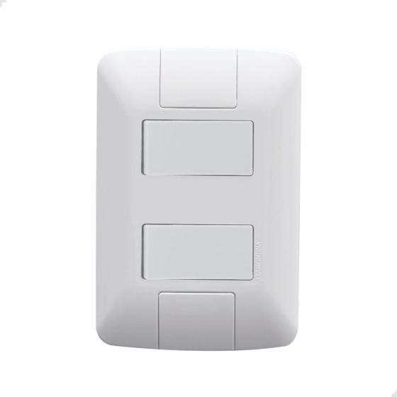 Imagem de Interruptor Duplo 10A 4X2 Parede Embutir Aria Tramontina