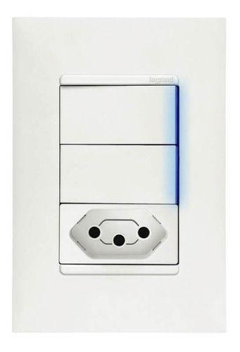 Interruptor Duplo com Tomada Pial Plus+ Legrand Com Led, Suporte e Placa 4x2 é boa?