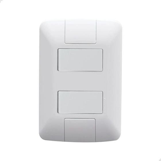 Imagem de Interruptor Duplo Paralelo 4X2 Embutir Aria Tramontina
