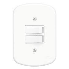 Imagem de Interruptor Duplo Simples 10A 250V Blanc 0627 Fame