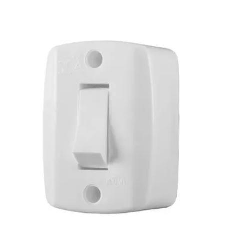 Imagem de Interruptor Externo Retangular Branco 250V/6A 16553 ILUMI