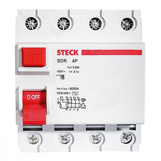 Imagem de Interruptor Fuga Steck A364 100A 4P 30Ma