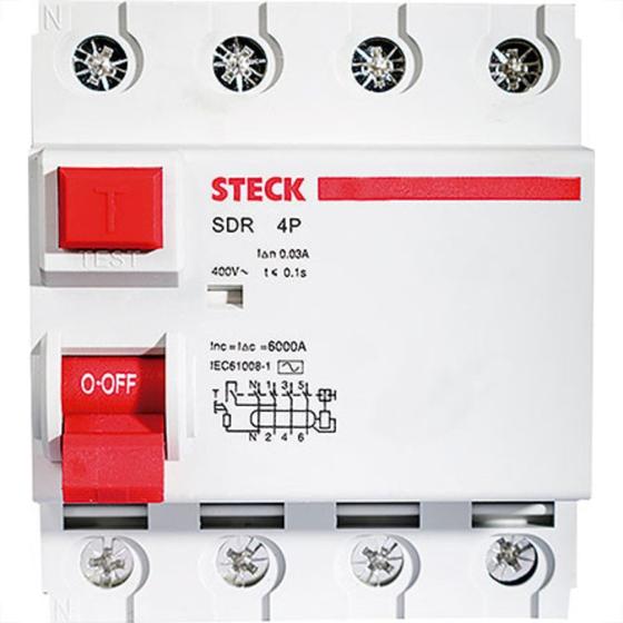 Imagem de Interruptor Fuga Steck A364 100A 4P 30Ma