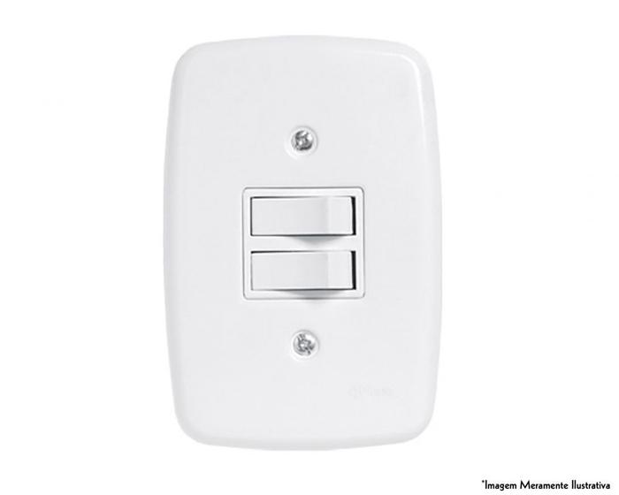 Imagem de Interruptor Ideale Br 1 Simp 1 Par C/Pl 3204 c/12pcs