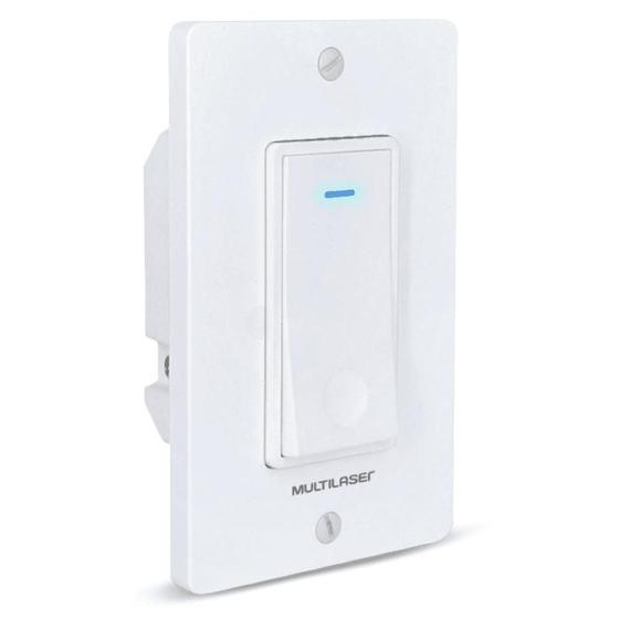 Imagem de Interruptor Inteligente 127V 1 Tecla Wi-Fi Multilaser Liv - SE235