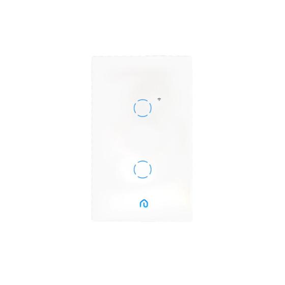 Imagem de Interruptor Inteligente 2 Botões Touch Wi-fi App Alexa Vidro