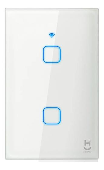 Imagem de Interruptor Inteligente 2 Botões Touch Wifi Branco - Geonav