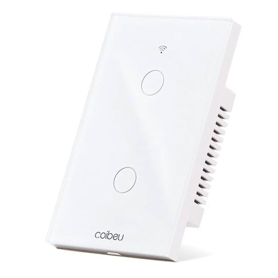 Imagem de Interruptor Inteligente Com Wifi 2 Botões Touch Branco 4x2