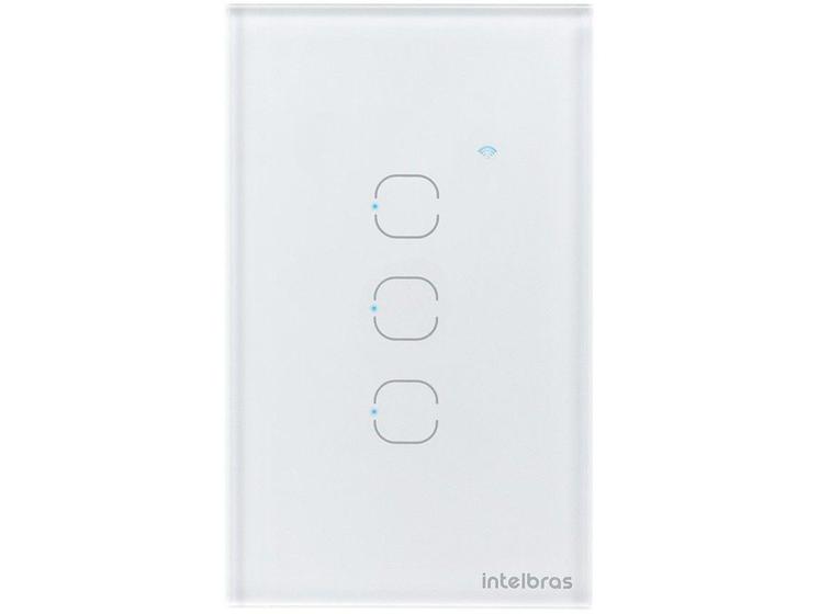 Imagem de Interruptor Inteligente de Iluminação EWS 1003 - Touch Smart Intelbras Wi-Fi compatível com Alexa