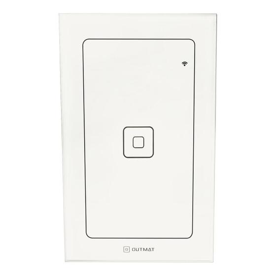 Imagem de Interruptor Inteligente Outmat Touch Wi-Fi 4X2 1 Botão