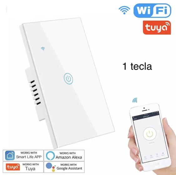 Imagem de Interruptor inteligente smart wi fi alexa 1 tecla