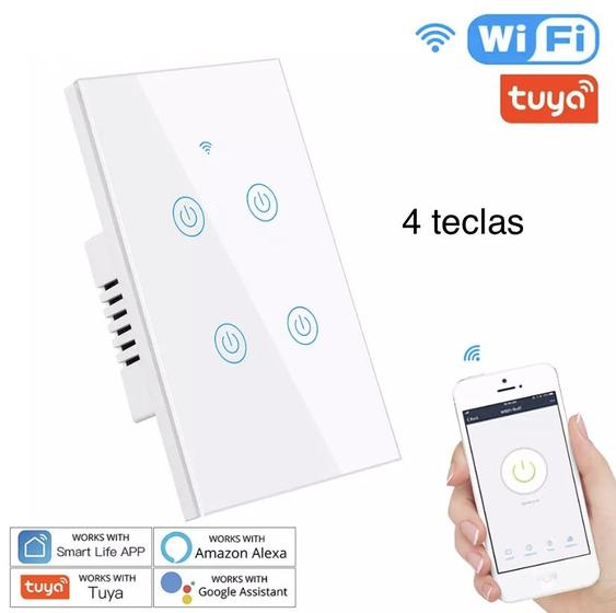 Imagem de Interruptor inteligente smart wi fi alexa