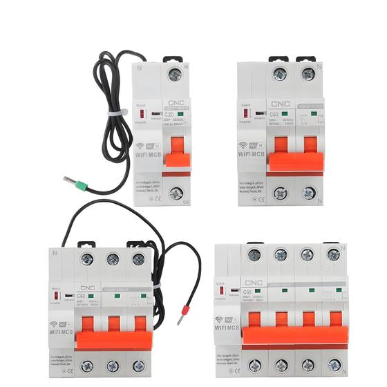 Imagem de Interruptor Inteligente Wi-fi Cnc Ycb9zf 2p3p4p, Proteção Contra Curto-circuito, Interruptor De