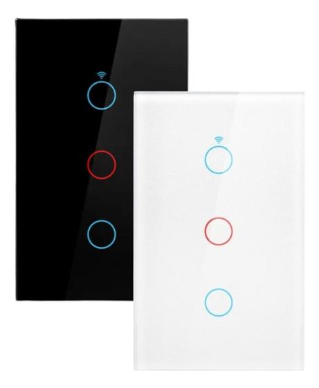 Imagem de Interruptor Inteligente Wi-fi Com Ou Sem Neutro 3 Botões