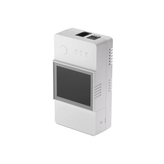 Imagem de Interruptor Inteligente Wi-Fi Sonoff Thr320D com Tela LCD e Conexão RJ11 - Branco