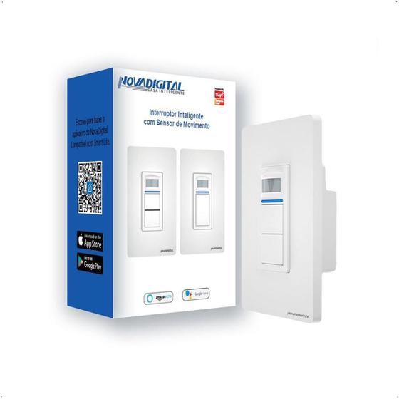 Imagem de Interruptor Inteligente Wifi 2 Teclas Sensor De Movimento