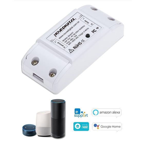 Imagem de Interruptor Inteligente Wifi e RF 433MHz 10A Smart Life