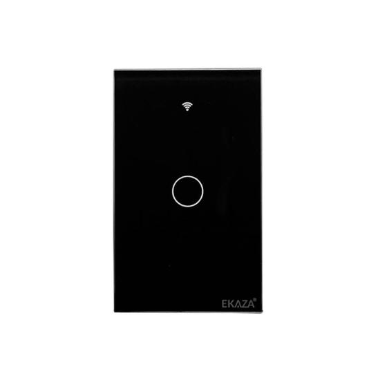 Imagem de Interruptor Inteligente Wifi Ekaza 1 Botão preto - Alexa Google Assistant