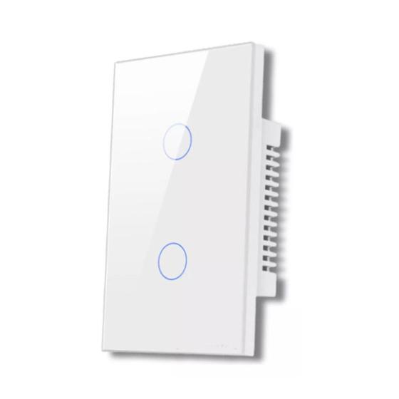 Imagem de Interruptor Inteligente Zigbee 2 Botões Touch Tuya Alexa