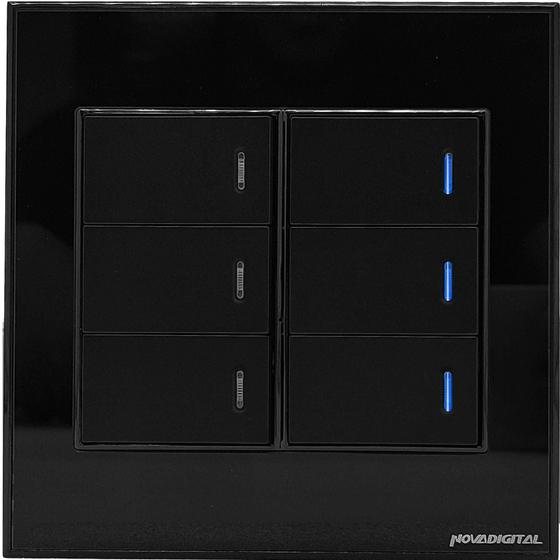 Imagem de Interruptor Inteligente Zigbee 4x4 compativel Alexa Google Home Siri Tuya e Smart Home