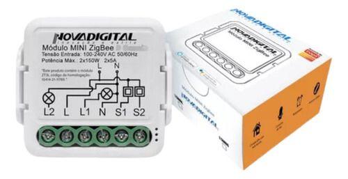 Imagem de Interruptor Inteligente Zigbee Mini 3 Canais Novadigital