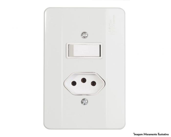 Imagem de Interruptor Mill 1Simp 1Tom 2P T C/Pl 20A/250V 39210 c/10pcs