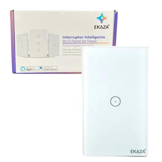 Imagem de Interruptor Parede Touch Screen Automação Com Wifi 1 Botão