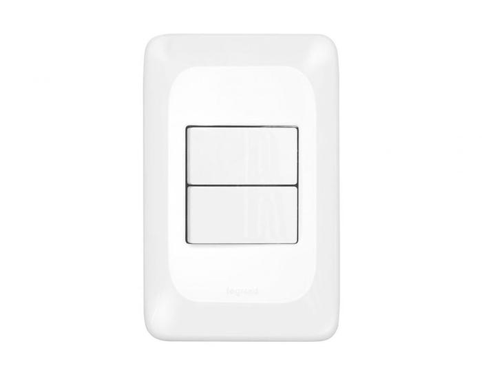 Imagem de Interruptor Pial Pop 2 Simples 4X2 Lgx101 C/Placa
