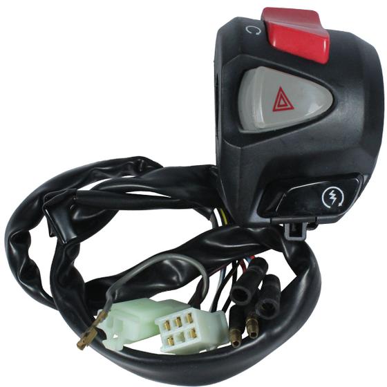 Imagem de Interruptor punho de partida botão com pisca alerta NXR160 Bros 2015 a 2022 modelo CB500