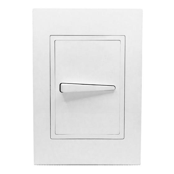 Imagem de Interruptor Ravenna 1 Tecla Simples Branco Dicompel