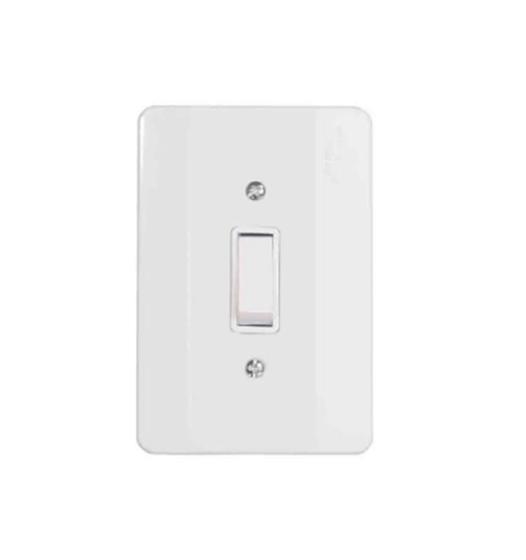 Imagem de Interruptor Simples 10A/250V Com Placa 21001 - Mectronic