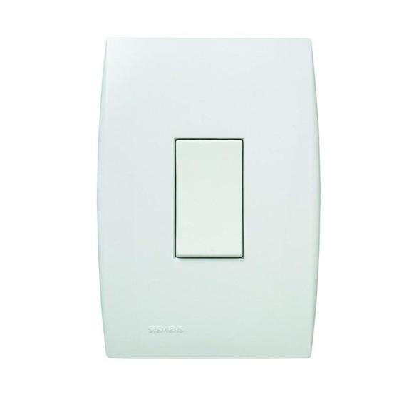 Imagem de Interruptor Simples 10A 4x2 1 Tecla Vertical Branco Ilus Iriel