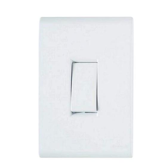 Imagem de Interruptor Simples 10A Tramontina - Linha Liz - Branco - Sistema Modular - 13338