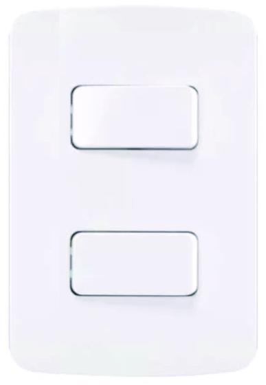 Imagem de Interruptor Simples Duplo 10A  Conjunto 4x2