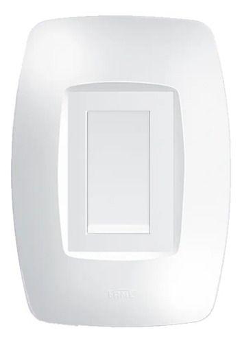 Imagem de Interruptor Simples Fame Elegance Com Placa Vert. 4x2 Branco