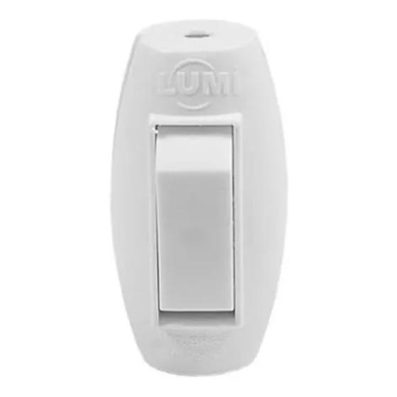 Imagem de Interruptor Simples Tipo Abajur Pêra Meio Fio Cordão 6A 250V